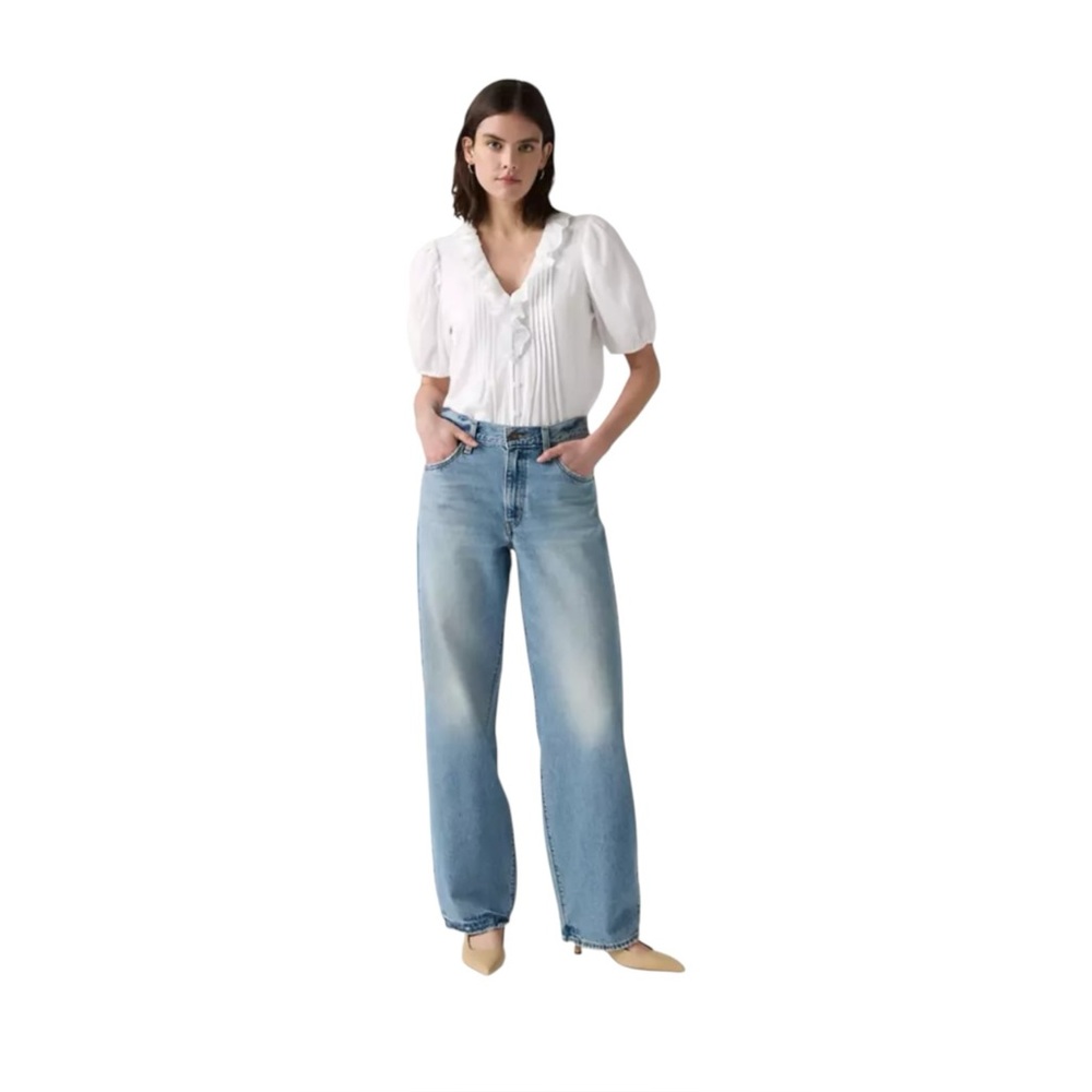 Levi’s Baggy Dad Premium Jeans In Easy Days Medium Wash